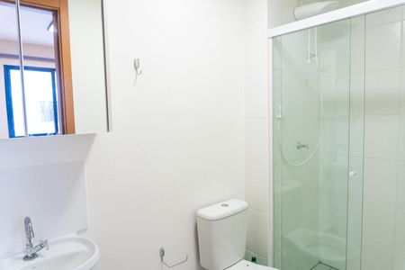 Banheiro da Suíte de apartamento para alugar com 1 quarto, 26m² em Jardim Oriental, São Paulo