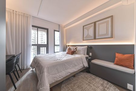 Studio para alugar com 19m², 1 quarto e sem vaga Studio para alugar com 19m², 1 quarto e sem vagaQuarto