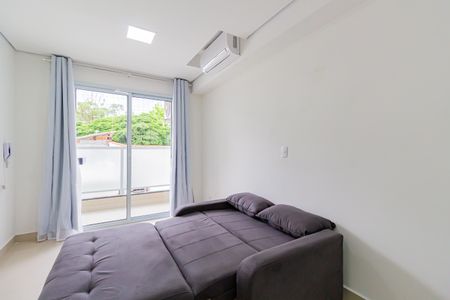 Detalhe Sala de kitnet/studio para alugar com 1 quarto, 24m² em Chácara Santo Antônio (zona Sul), São Paulo