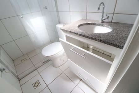 Banheiro Social de apartamento para alugar com 2 quartos, 48m² em Santa Mônica, Uberlândia