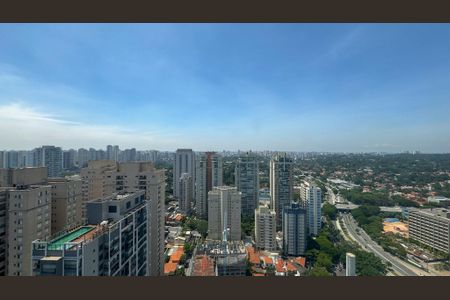 Vista da Sacada de kitnet/studio para alugar com 1 quarto, 31m² em Jardim das Acacias, São Paulo