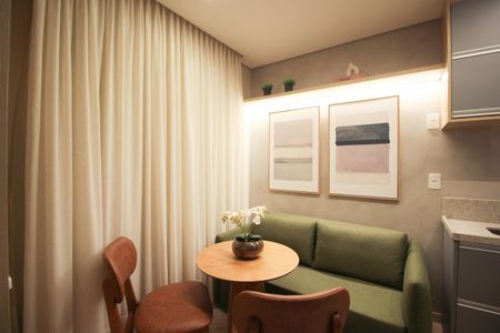 Sala de apartamento para alugar com 1 quarto, 24m² em Vila Nova Conceição, São Paulo