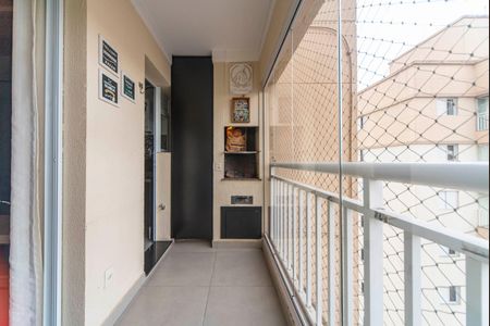 Varanda da Sala de apartamento à venda com 2 quartos, 60m² em Campestre, Santo André