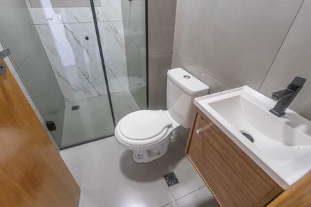 Banheiro  de apartamento para alugar com 1 quarto, 44m² em Vila Nogueira, Diadema