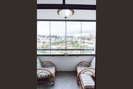 varanda sala de apartamento à venda com 3 quartos, 110m² em São Bento, Belo Horizonte