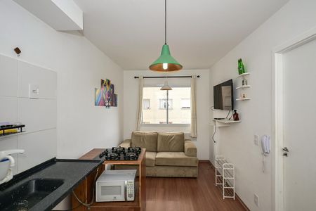 Sala de apartamento para alugar com 1 quarto, 30m² em Paraíso do Morumbi, São Paulo