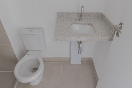 Banheiro de kitnet/studio à venda com 1 quarto, 27m² em Paraíso, São Paulo