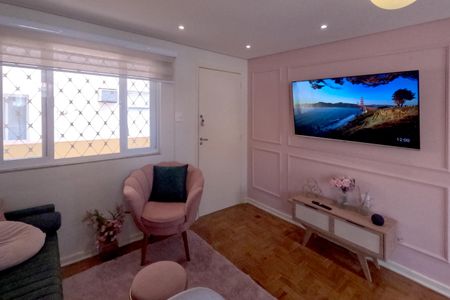 Sala de apartamento para alugar com 1 quarto, 40m² em Embaré, Santos