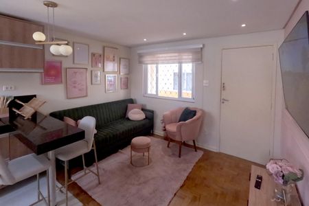 Sala de apartamento para alugar com 1 quarto, 40m² em Embaré, Santos