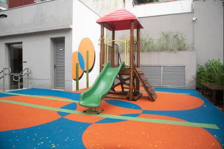 Studio para alugar com 26m², 1 quarto e sem vaga Studio para alugar com 26m², 1 quarto e sem vagaÁrea comum - Playground