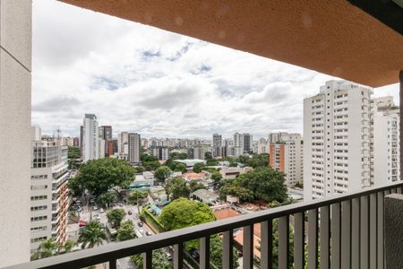 Varanda de kitnet/studio para alugar com 1 quarto, 29m² em Brooklin, São Paulo