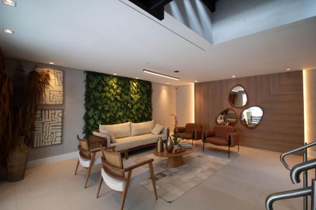 Studio à venda com 40m², 1 quarto e 1 vaga Studio à venda com 40m², 1 quarto e 1 vagaHall social