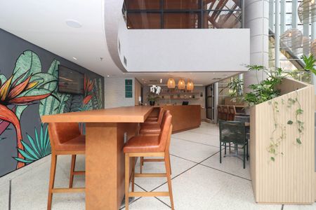 Studio para alugar com 28m², 1 quarto e 1 vagaHall social