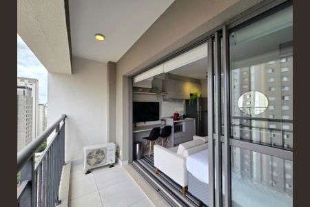 Studio à venda com 25m², 1 quarto e sem vagaVaranda