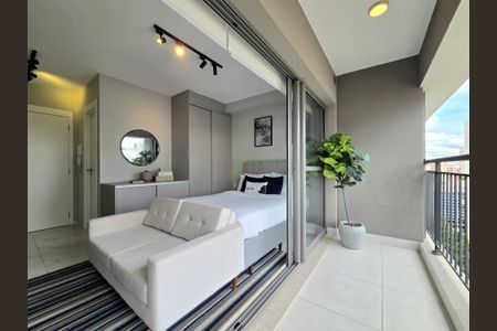 Studio à venda com 25m², 1 quarto e sem vagaVaranda