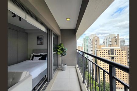 Studio à venda com 25m², 1 quarto e sem vagaVaranda