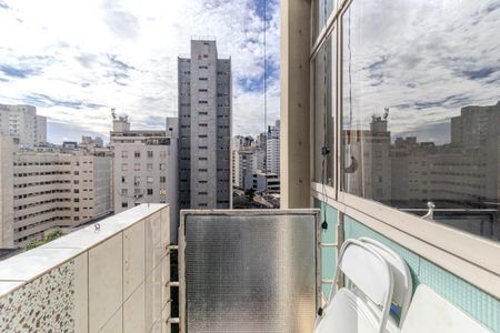 Varanda de apartamento para alugar com 1 quarto, 64m² em Vila Buarque, São Paulo