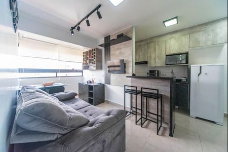 Sala de apartamento à venda com 2 quartos, 46m² em Campestre, Santo André