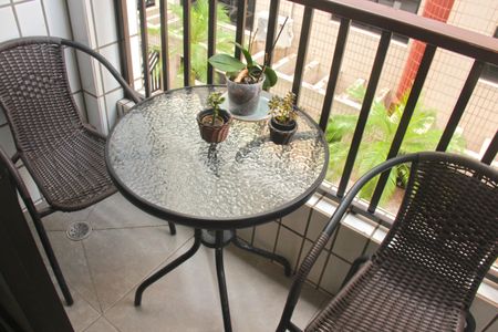 Varanda da Sala de apartamento para alugar com 1 quarto, 56m² em Pompéia, Santos