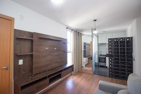 Sala de apartamento para alugar com 2 quartos, 45m² em Cabral, Contagem