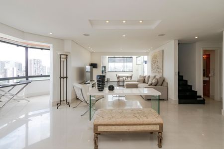 Sala de apartamento à venda com 3 quartos, 198m² em Campo Belo, São Paulo
