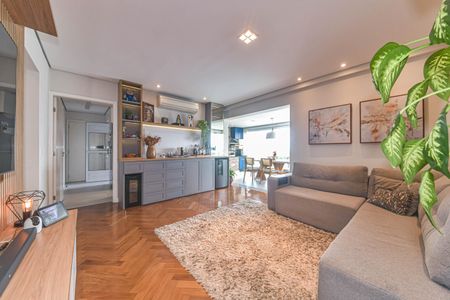 Sala de apartamento à venda com 3 quartos, 108m² em Campo Belo, São Paulo