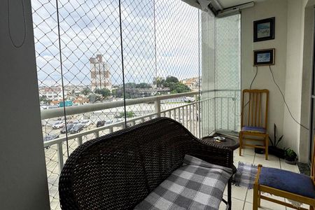 Varanda da Sala de apartamento para alugar com 3 quartos, 76m² em Vila Santa Luzia, São Bernardo do Campo