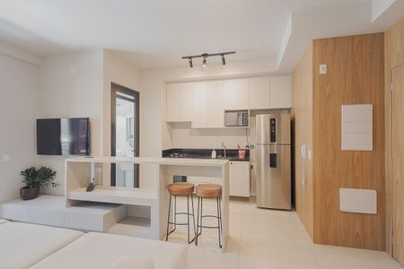 Sala de apartamento à venda com 1 quarto, 48m² em Pinheiros, São Paulo