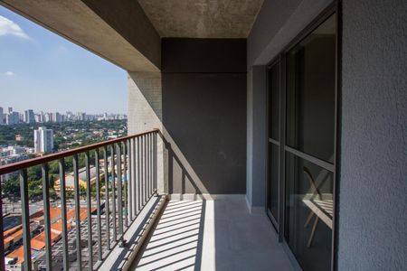 Varanda da Sala de apartamento para alugar com 1 quarto, 41m² em Santo Amaro, São Paulo
