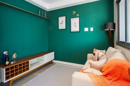 Sala de apartamento para alugar com 1 quarto, 41m² em Santo Amaro, São Paulo