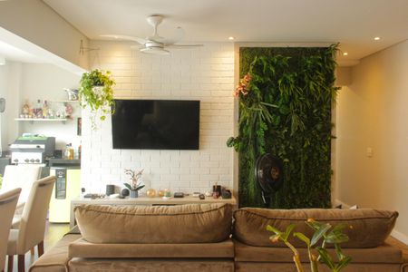 Sala de apartamento para alugar com 2 quartos, 84m² em Marapé, Santos