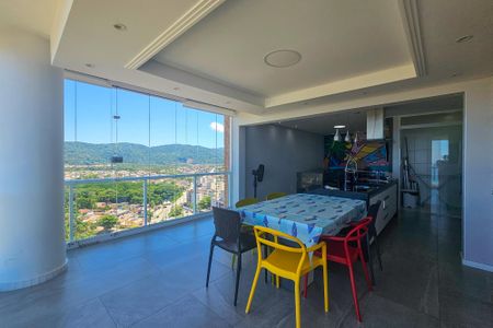 varanda de apartamento para alugar com 3 quartos, 101m² em Parque Enseada, Guarujá