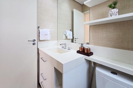 Apartamento para alugar com 81m², 3 quartos e 2 vagasBanheiro Social