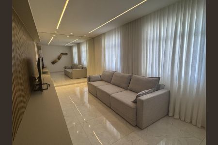 Sala de apartamento à venda com 4 quartos, 175m² em Sion, Belo Horizonte