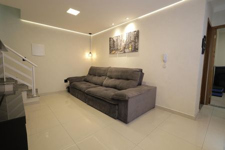 Sala de apartamento à venda com 2 quartos, 100m² em Vila Homero Thon, Santo André