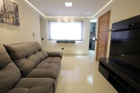 Sala de apartamento à venda com 2 quartos, 100m² em Vila Homero Thon, Santo André