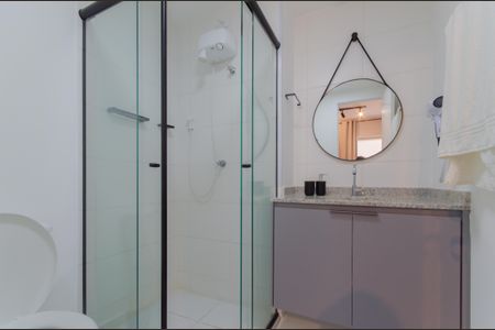 Banheiro de kitnet/studio à venda com 1 quarto, 30m² em Liberdade, São Paulo