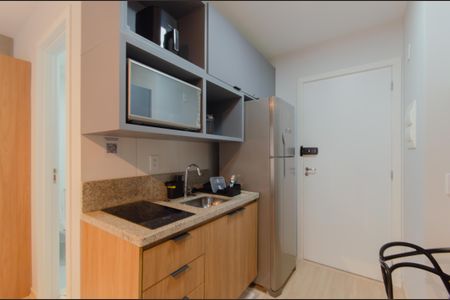 Cozinha de kitnet/studio à venda com 1 quarto, 30m² em Liberdade, São Paulo