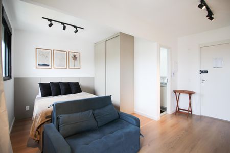 Suíte  de kitnet/studio para alugar com 1 quarto, 27m² em Moema, São Paulo
