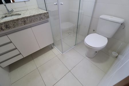 Banheiro Social de apartamento para alugar com 2 quartos, 62m² em Santa Mônica, Uberlândia
