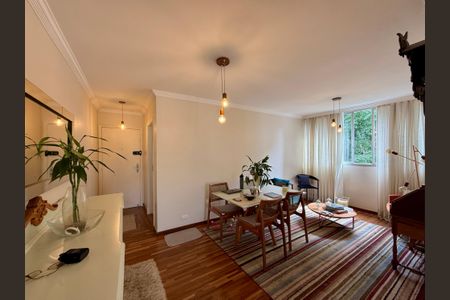 Sala  de apartamento à venda com 1 quarto, 61m² em Brooklin, São Paulo