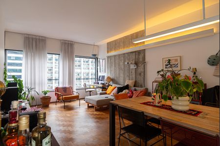 Sala de apartamento para alugar com 1 quarto, 60m² em Bela Vista, São Paulo