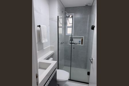 Banheiro de apartamento à venda com 2 quartos, 62m² em Vila Caraguata, São Paulo
