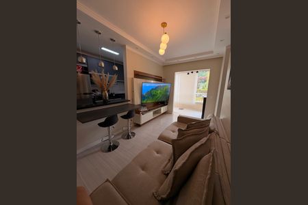 Sala de apartamento à venda com 2 quartos, 62m² em Vila Caraguata, São Paulo