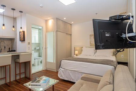 Studio para alugar com 30m², 1 quarto e 1 vaga Studio para alugar com 30m², 1 quarto e 1 vagaQuarto