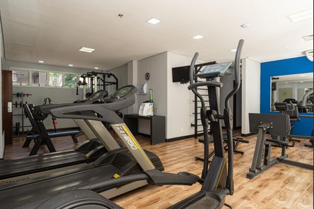 Studio para alugar com 30m², 1 quarto e 1 vaga Studio para alugar com 30m², 1 quarto e 1 vagaÁrea comum - Academia