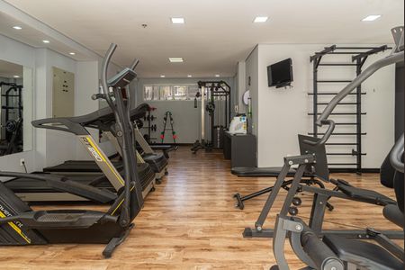 Studio para alugar com 30m², 1 quarto e 1 vaga Studio para alugar com 30m², 1 quarto e 1 vagaÁrea comum - Academia