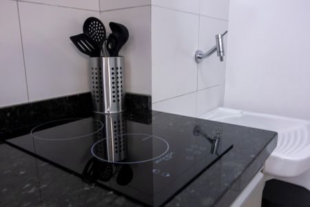 Apartamento para alugar com 43m², 1 quarto e 1 vagaDetalhe da cozinha