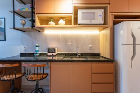 Studio para alugar com 25m², 1 quarto e sem vaga Studio para alugar com 25m², 1 quarto e sem vagaCozinha