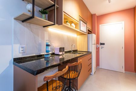 Studio para alugar com 25m², 1 quarto e sem vaga Studio para alugar com 25m², 1 quarto e sem vagaCozinha